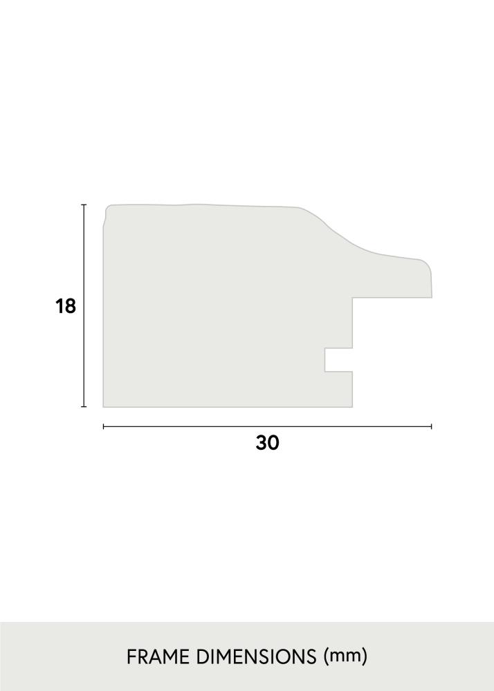 Rám Leonie Cierna - Lubovolný rozmer