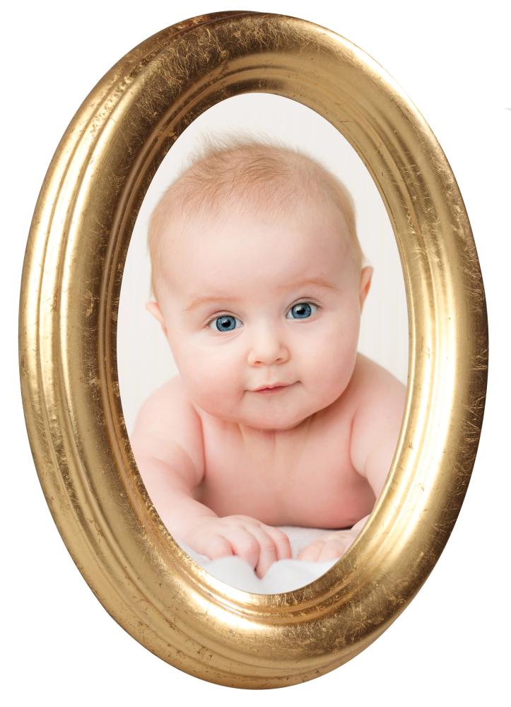 Molly Oválny Zlatá 18x24 cm