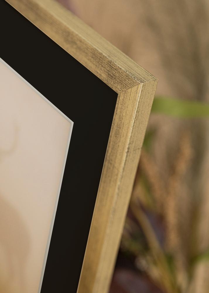 Rám Štýlová Strieborná 18x24 cm - Pasparta Cierna 13x18 cm