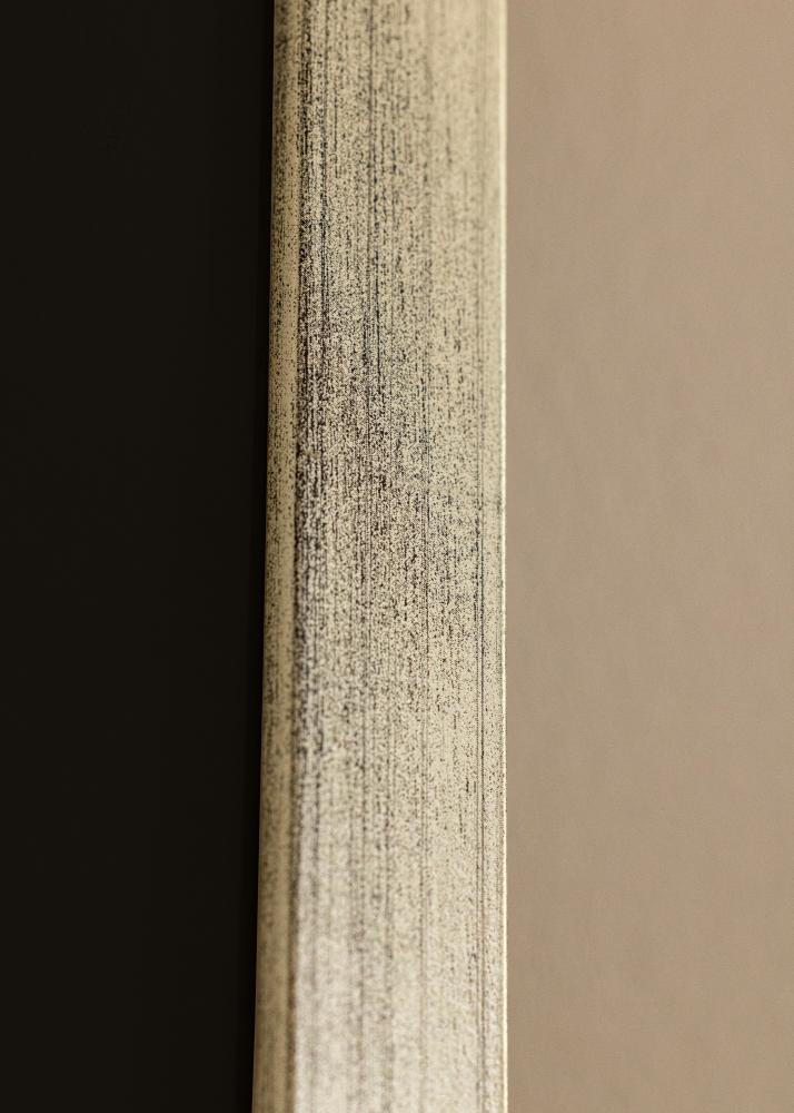 Rám Štýlová Strieborná 18x24 cm - Pasparta Cierna 13x18 cm