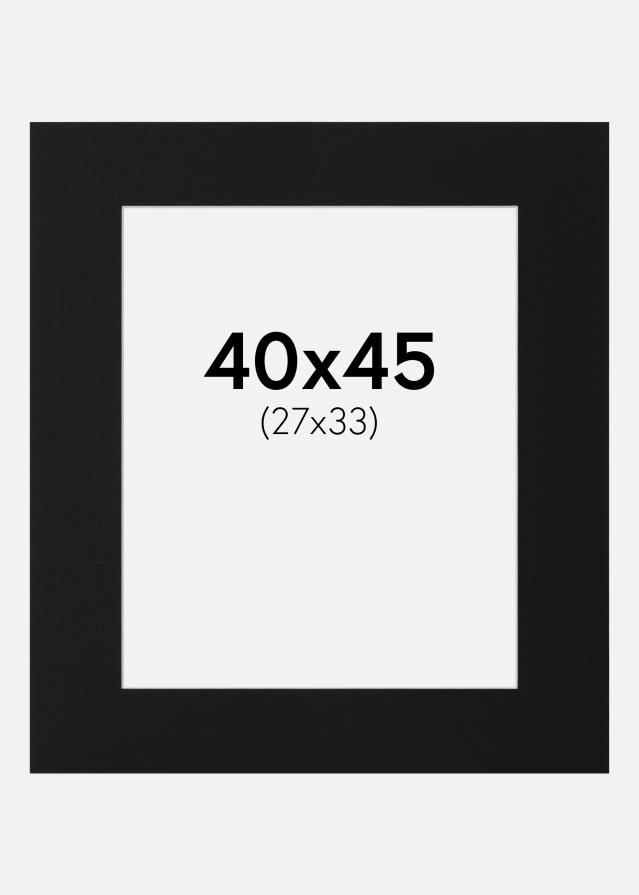 Pasparta Čierny Štandard (Biele Jadro) 40x45 cm (27x33)