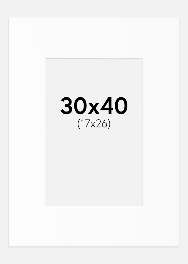 Pasparta Canson Biela Biely stred 30x40 cm (17x26)