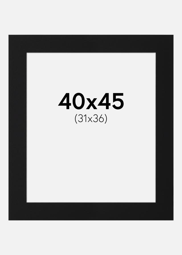 Pasparta Čierny Štandard (Biele Jadro) 40x45 cm (31x36)