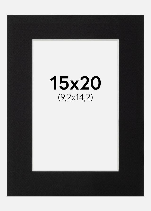 Pasparta Canson Cierna Biely stred 15x20 cm (9,2x14,2)