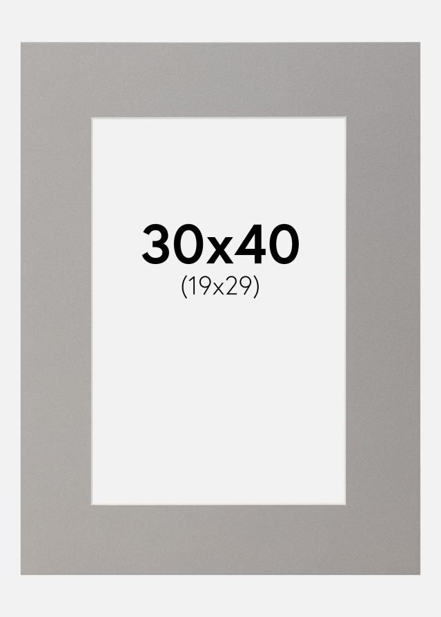 Pasparta Sivá 30x40 cm (19x29)