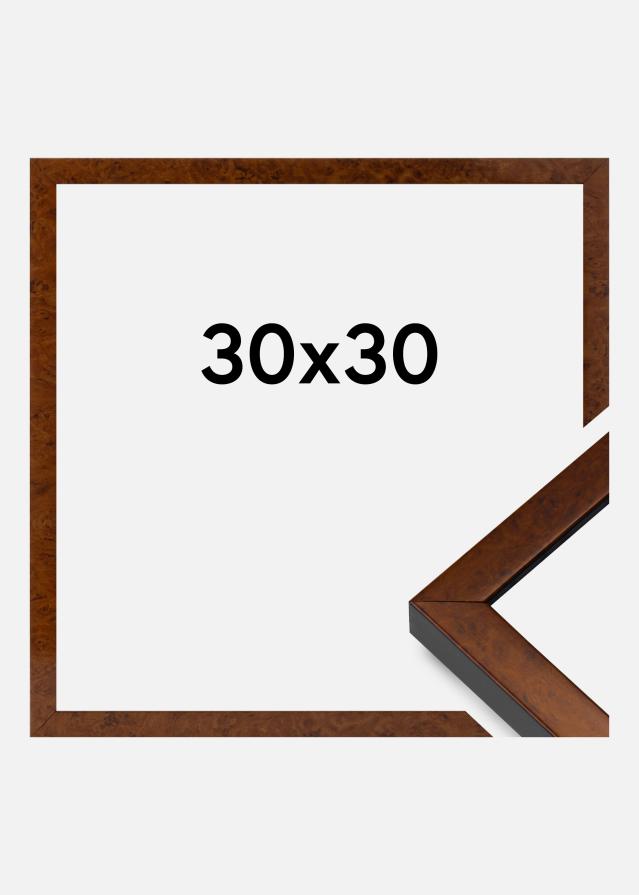 Rám Ares Akrylové sklo Burr Walnut 30x30 cm