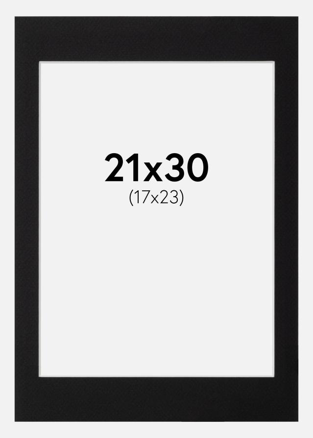 Pasparta Canson Cierna Biely stred 21x30 cm (17x23)