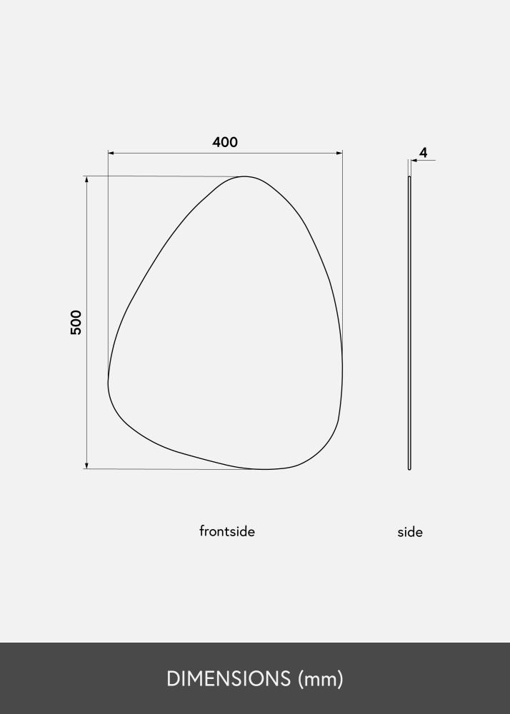 KAILA Zrkadlo Shape I Dark Bronze 40x50 cm