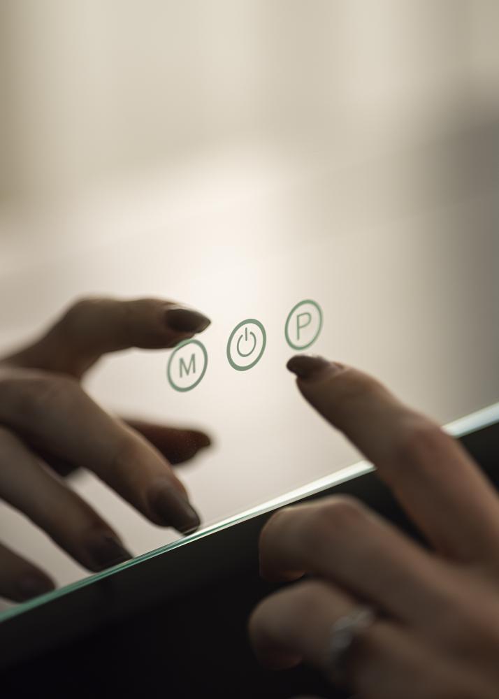 KAILA Kozmetické zrkadlo Stand LED Ružovo-zlatá 30x41 cm