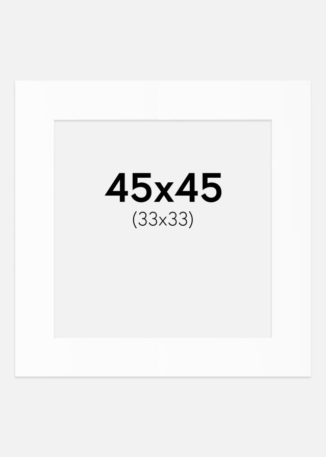 Pasparta Biely Štandard (Biele Jadro) 45x45 cm (33x33)