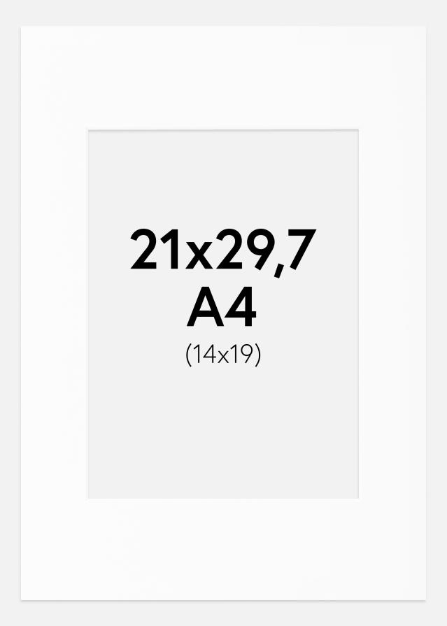 Pasparta Canson Biela Biely stred A4 21x29,7 cm (14x19)