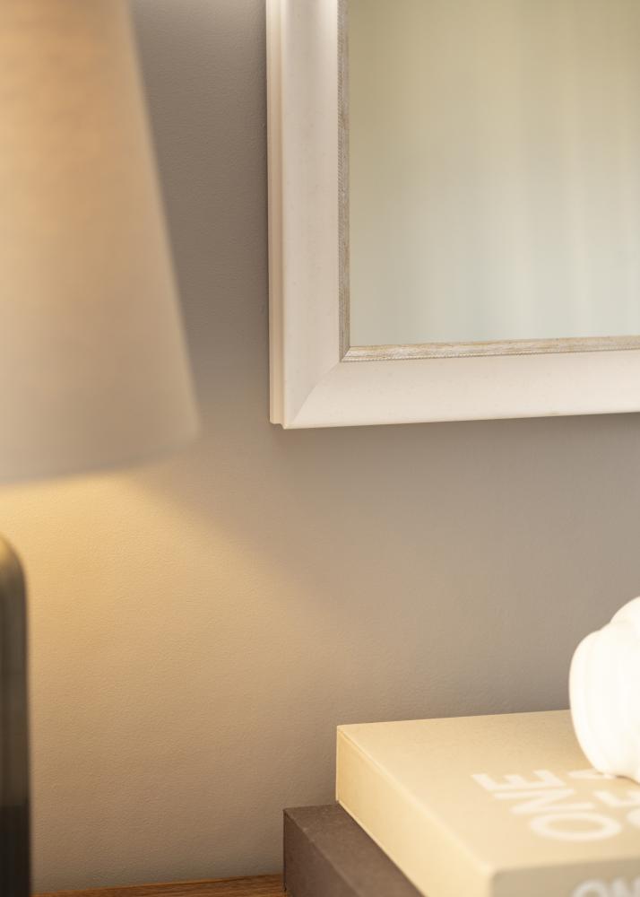 Zrkadlo Åshammar Biela/Strieborná - Vlastný rozmer