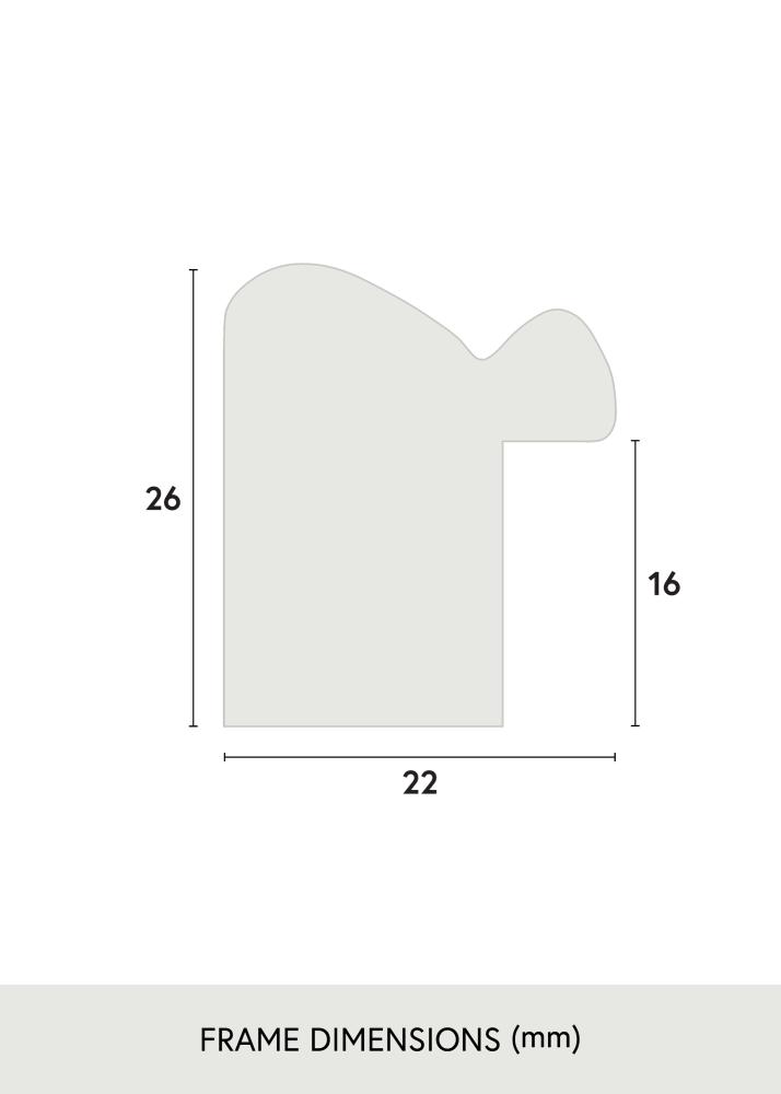 Rám Canterbury Akrylové sklo Hnedý 59,4x84,1 cm (A1)