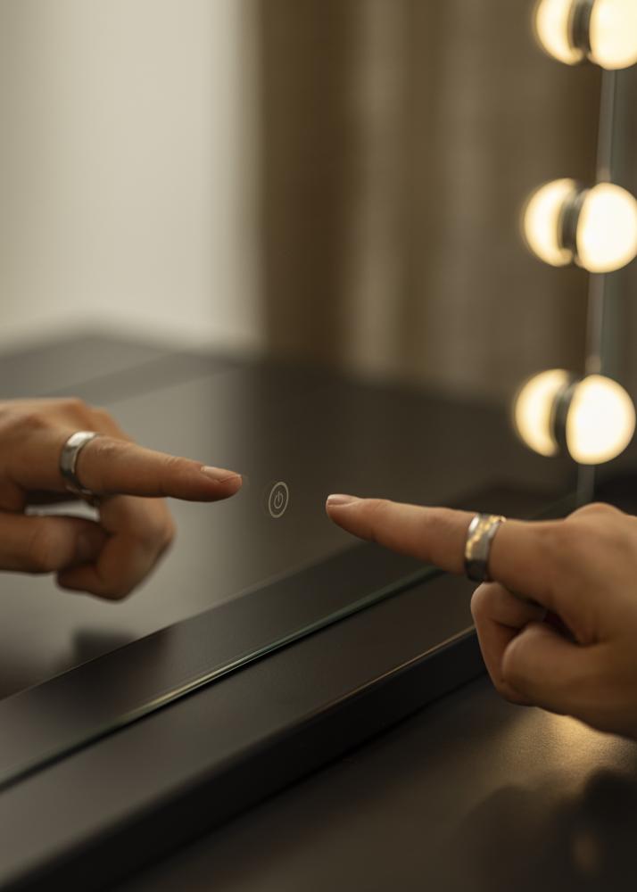 KAILA Kozmetické zrkadlo II Cierna - 50x42 cm