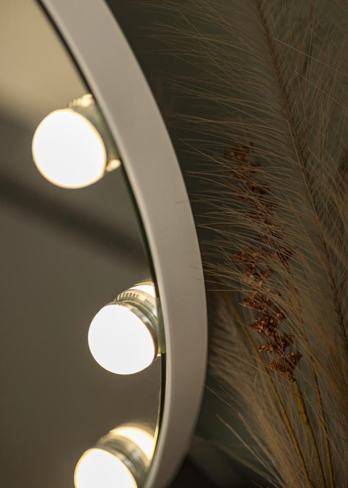 KAILA Kozmetické zrkadlo V Biela - 50x48 cm