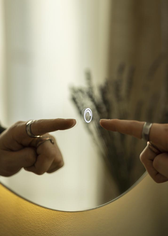 KAILA Zrkadlo LED 70 cm Ø