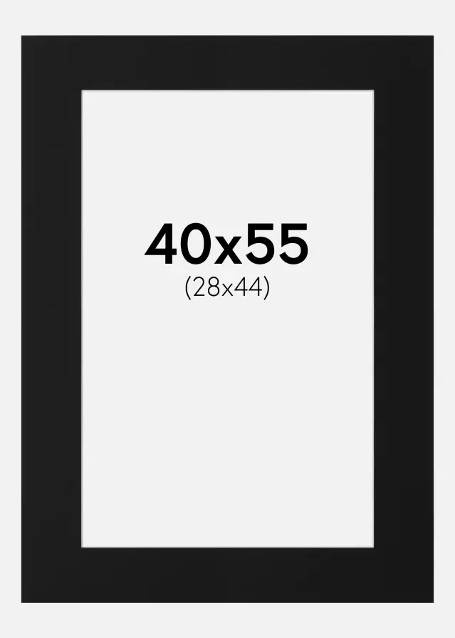 Pasparta Čierny Štandard (Biele Jadro) 40x55 cm (28x44)