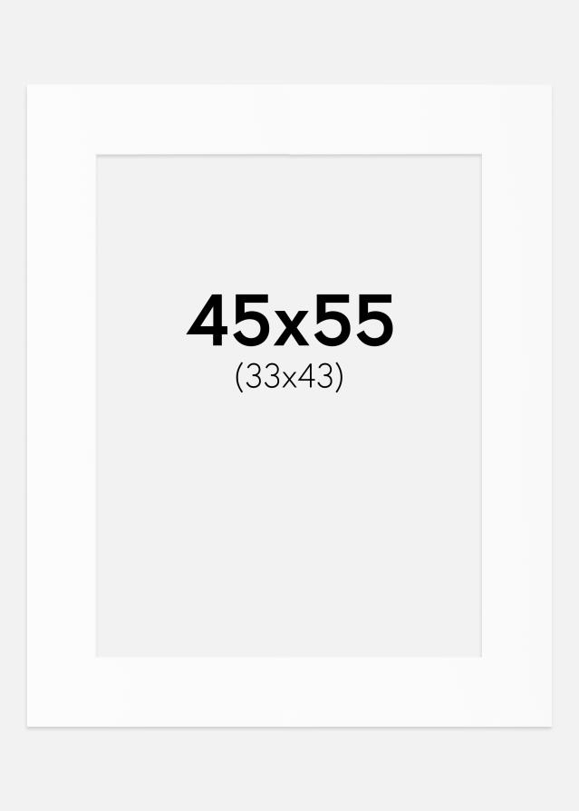 Pasparta Biely Štandard (Biele Jadro) 45x55 cm (33x43)