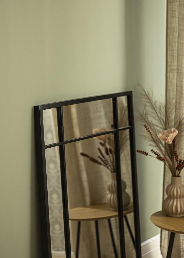 Zrkadlo Window Cierna 70x100 cm