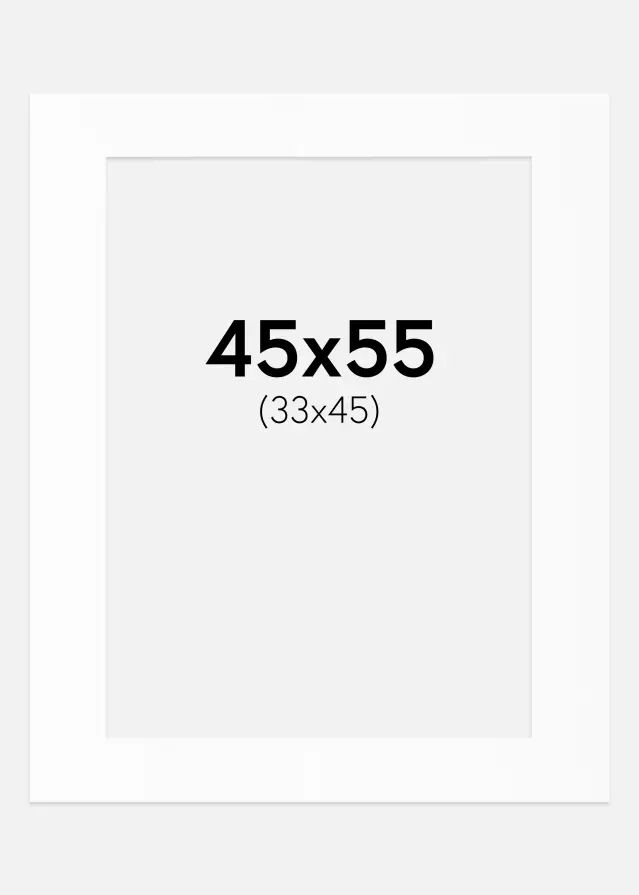 Pasparta Biely Štandard (Biele Jadro) 45x55 cm (33x45)