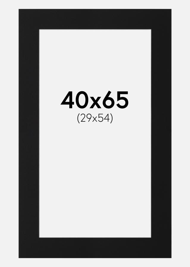 Pasparta Čierny Štandard (Biele Jadro) 40x65 cm (29x54)