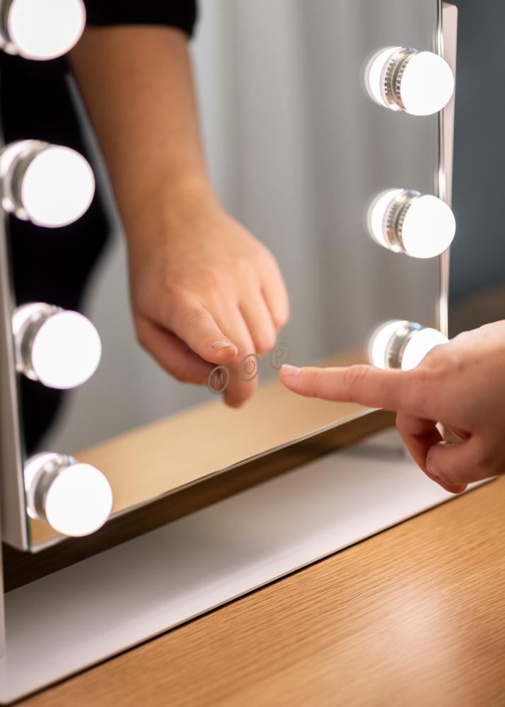 KAILA Kozmetické zrkadlo Hollywood Dome 12 30x41 cm