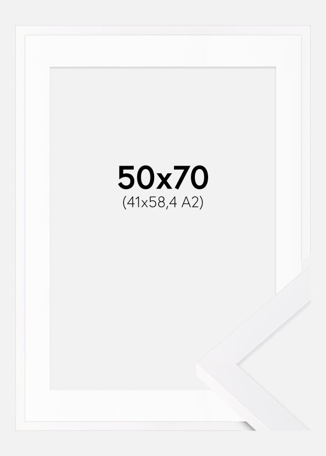 Rám Selection Biela 50x70 cm - Pasparta Biela 42x59,4 cm (A2)