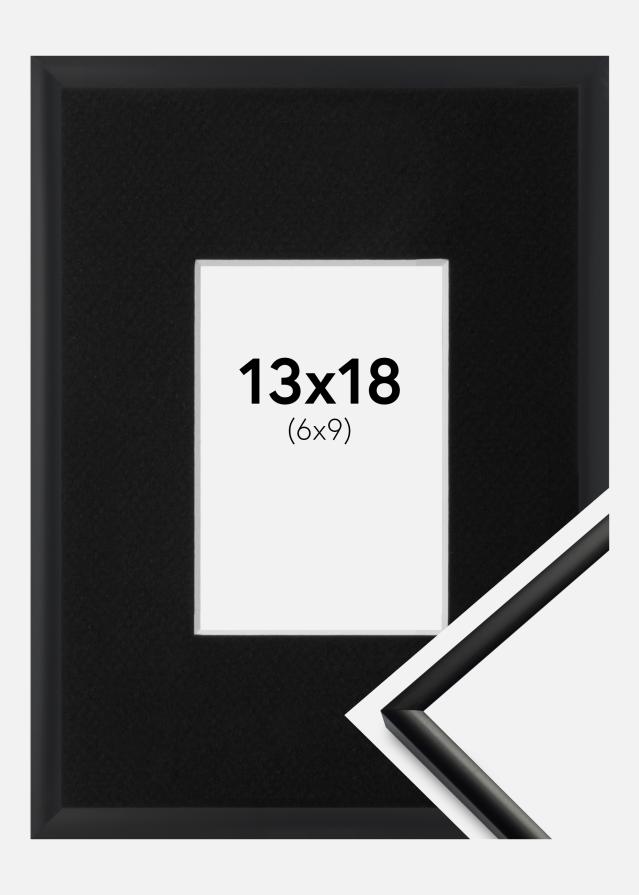 Rám New Lifestyle Cierny matný 13x18 cm - Pasparta Cierna 7x10 cm