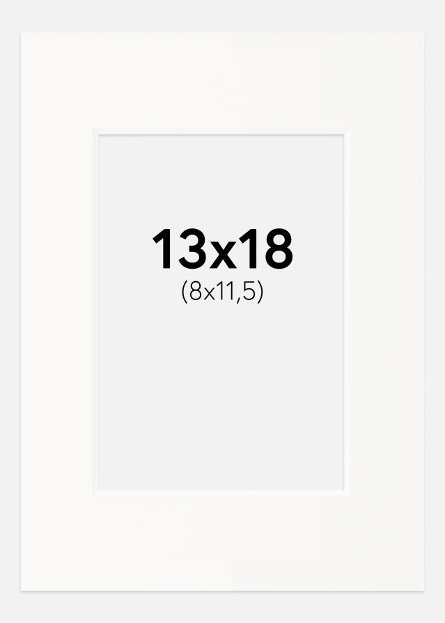 Pasparta Špinavobiela Biely stred 13x18 cm (8x11,5)