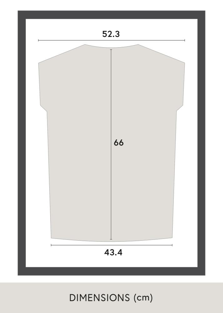 Rám Jersey Box Akrylové sklo Cierna/Biela 60x80 cm