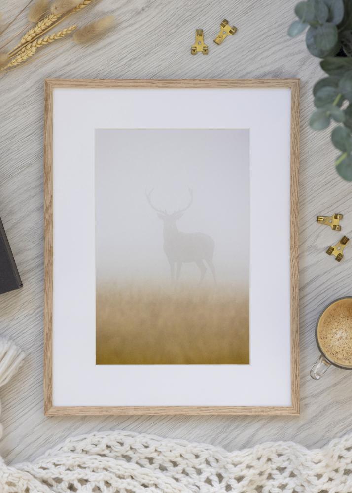 Rám úzky dub akrylové sklo 32x32 cm