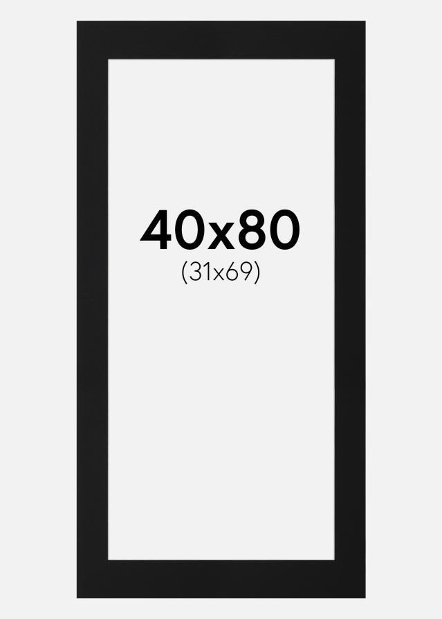 Pasparta Čierny Štandard (Biele Jadro) 40x80 cm (31x69)