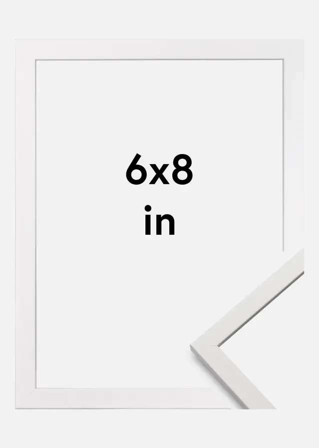 Rám Edsbyn Akrylové sklo Biela 6x8 inches (15,24x20,32 cm)