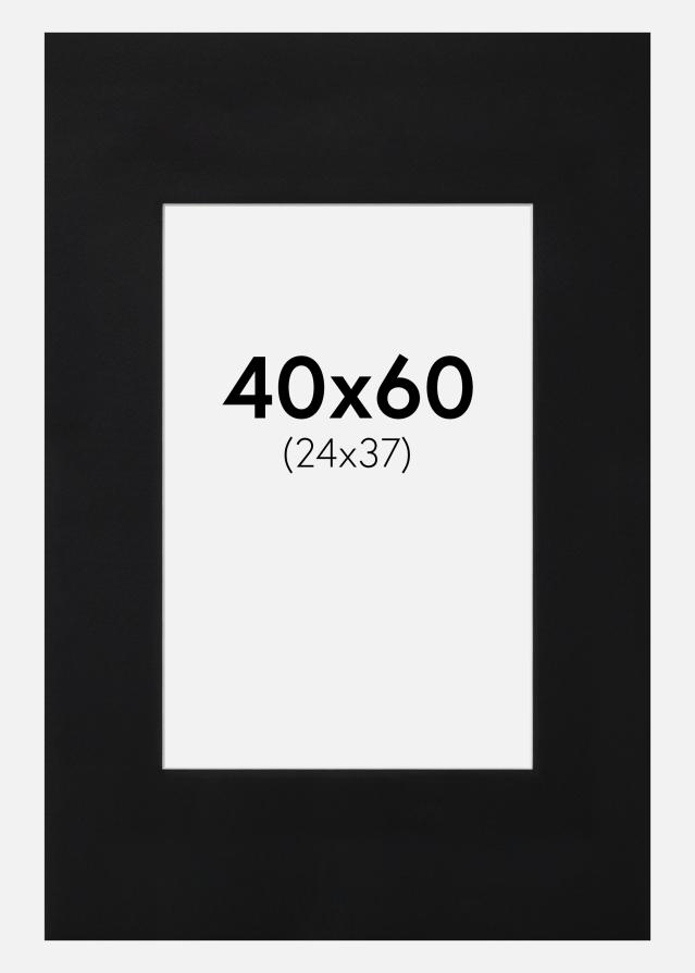 Pasparta Cierna Štandardný Biely stred 40x60 cm (24x37)