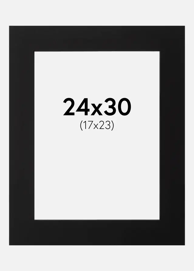 Pasparta Cierna Cierny stred 24x30 cm (17x23)