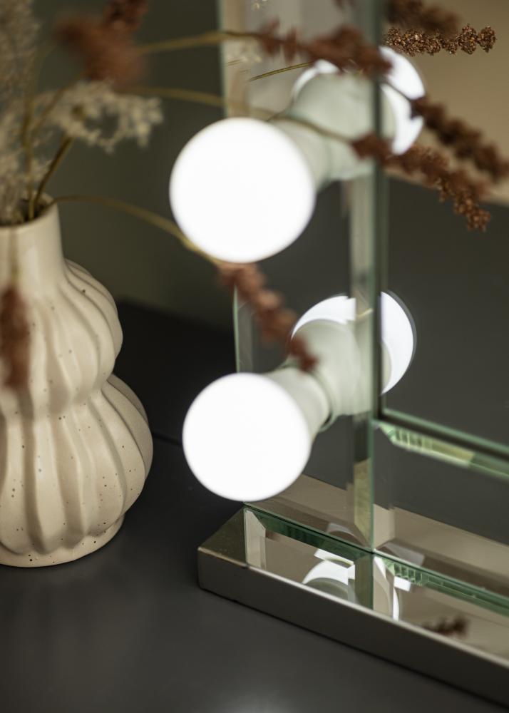 KAILA Kozmetické zrkadlo Hollywood 14 E27 Strieborná 80x65 cm