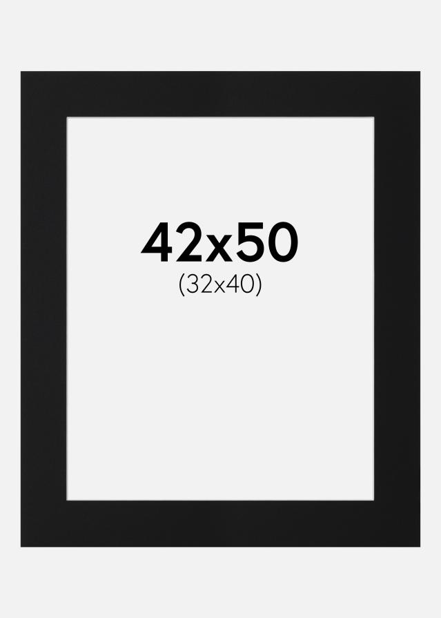Pasparta Čierny Štandard (Biele Jadro) 42x50 cm (32x40)