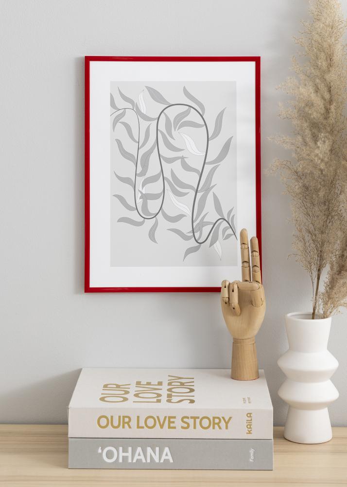 Rám New Lifestyle Medium Red 70x100 cm - Pasparta Biela 61x91,5 cm