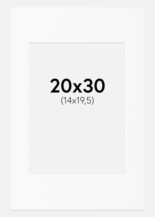 Pasparta Špinavobiela Biely stred 20x30 cm (14x19,5)