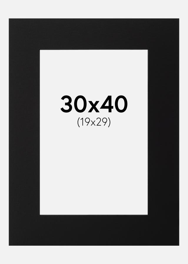 Pasparta Cierna Cierny stred 30x40 cm (19x29)