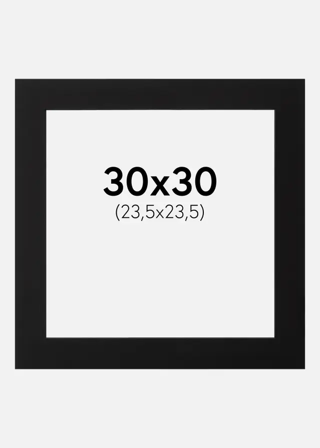 Pasparta Cierna Cierny stred 30x30 cm (23,5x23,5)