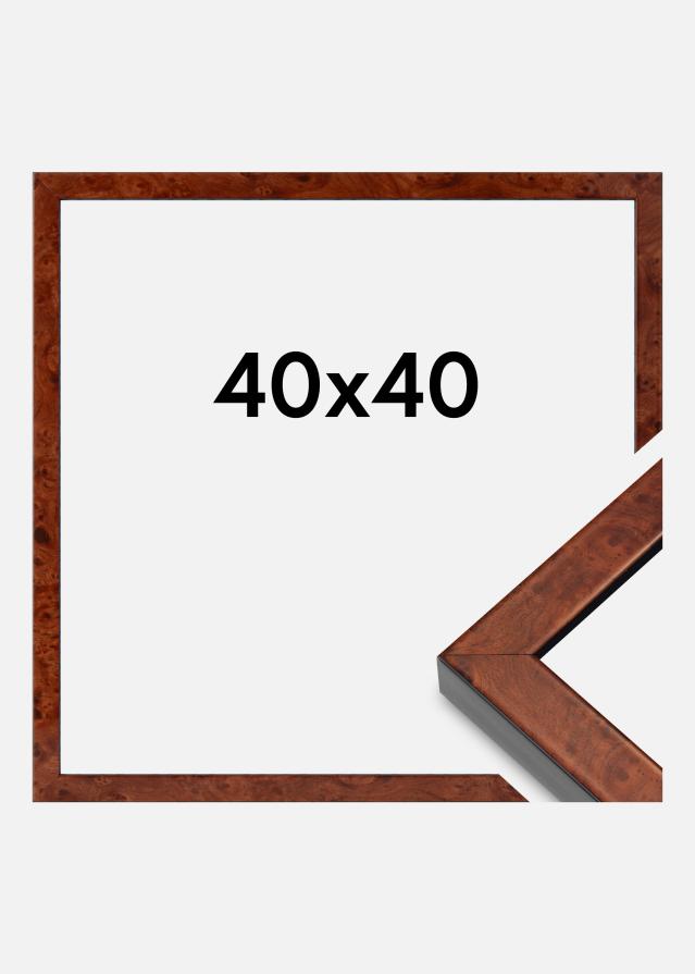 Rám Hermes Akrylové sklo Burr Walnut 40x40 cm