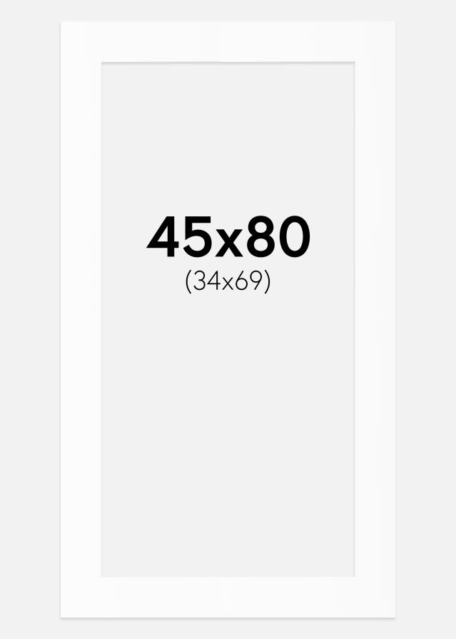 Pasparta Biely Štandard (Biele Jadro) 45x80 cm (34x69)