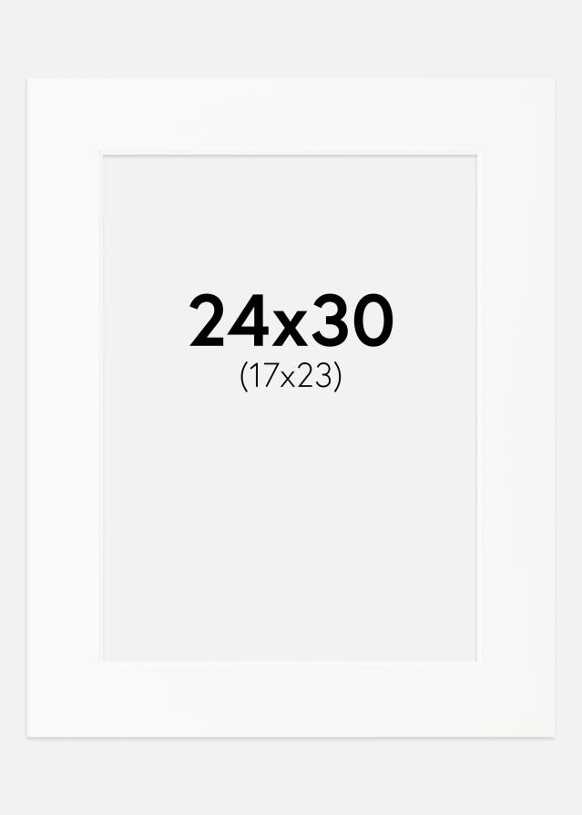 Pasparta Špinavobiela Biely stred 24x30 cm (17x23)