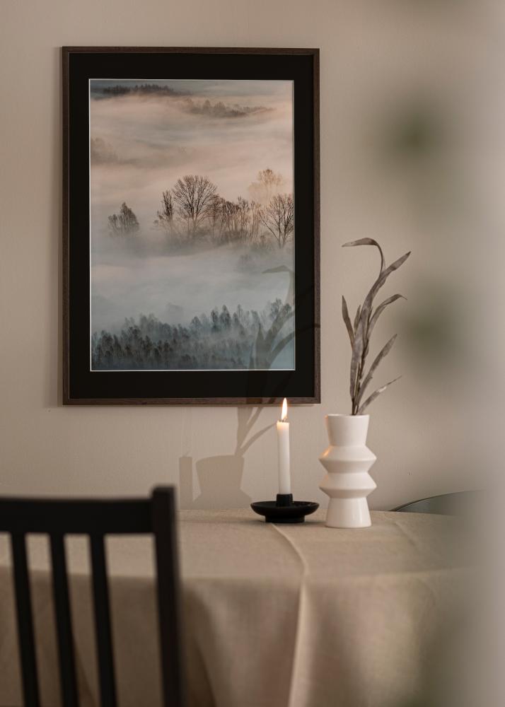 Rám Edsbyn Orech 35x50 cm - Pasparta Cierna 24x30 cm