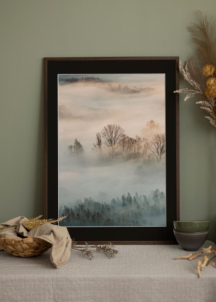 Rám Edsbyn Orech 35x50 cm - Pasparta Cierna 24x30 cm