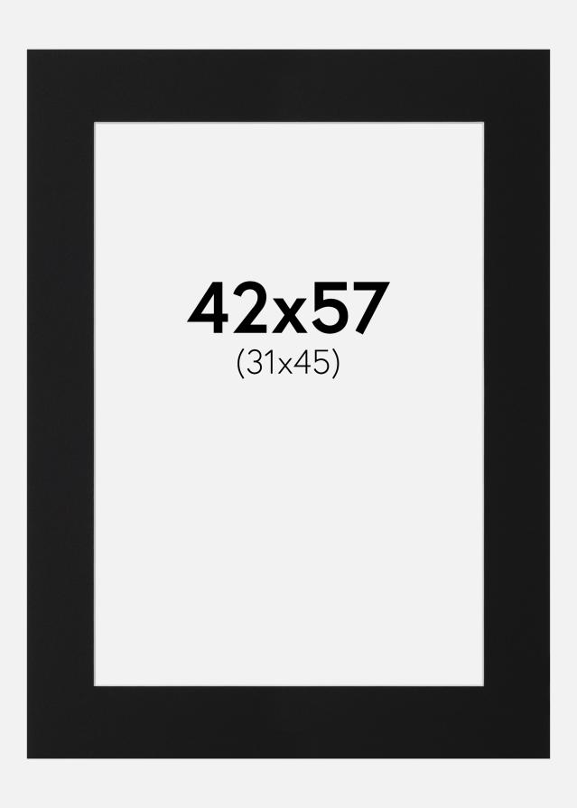 Pasparta Čierny Štandard (Biele Jadro) 42x57 cm (31x45)