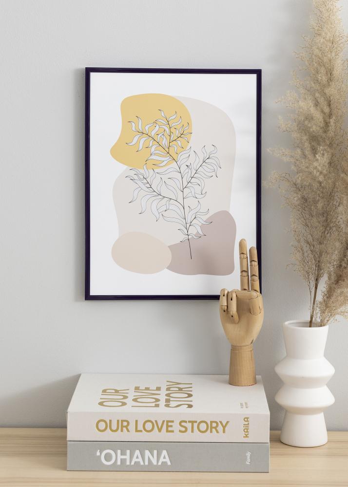 Rám New Lifestyle Tmavofialová 30x40 cm - Pasparta Cierna 21x29,7 cm (A4)