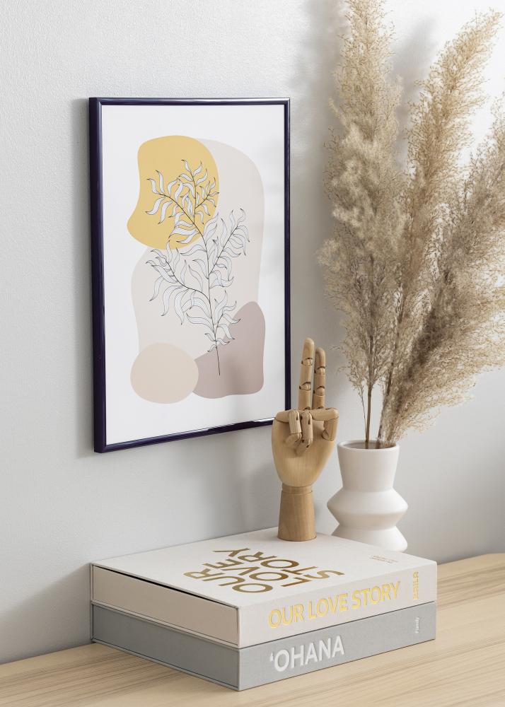 Rám New Lifestyle Tmavofialová 30x40 cm - Pasparta Cierna 21x29,7 cm (A4)