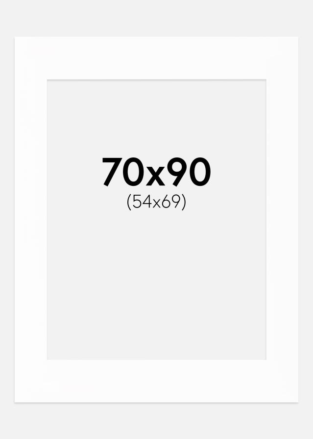 Pasparta Biela Biely stred 70x90 cm (54x69)